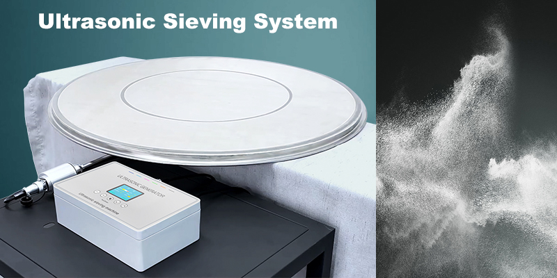What powders can be screened by ultrasonic vibrating screen?