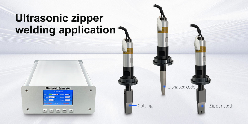 How is ultrasonic welding technology used to weld zippers?