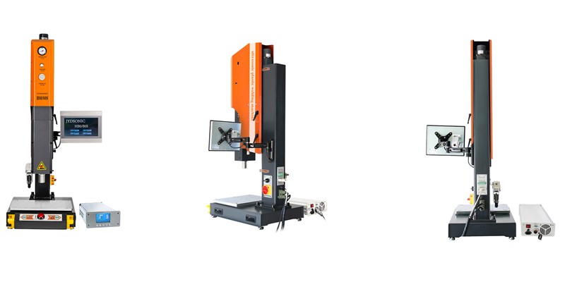 How are ultrasonic welding machine welds of different thicknesses and materials formed?