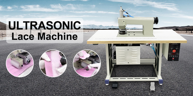 Why does fabric burn through during welding with an ultrasonic lace machine?